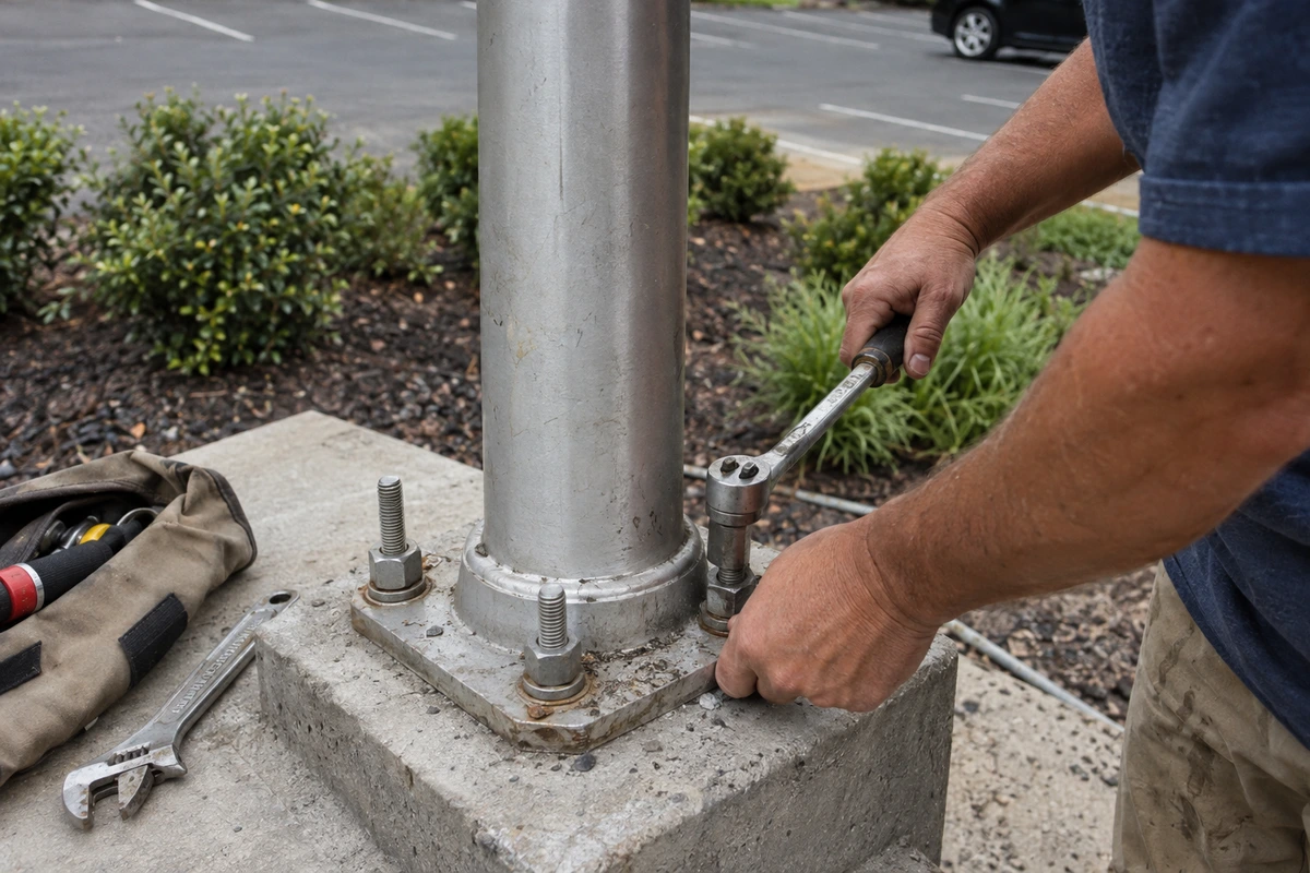 Flagpole installation and repair contractor